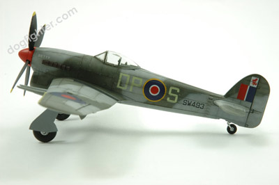 Typhoon airplane Hawker Typhoon 1:72